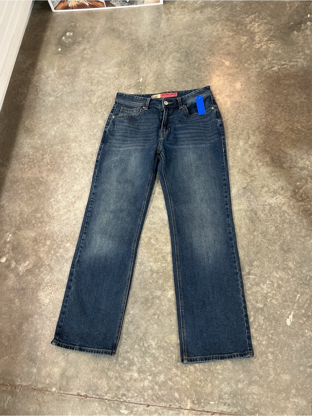 Rock & Roll Denim Vintage ‘46 Double Barrel Straight Jeans Men’s 34x34 Dark Wash